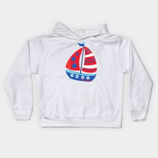 Sailing Boat, Sailor, Sailing, Ship, Sails, Boat Kids Hoodie